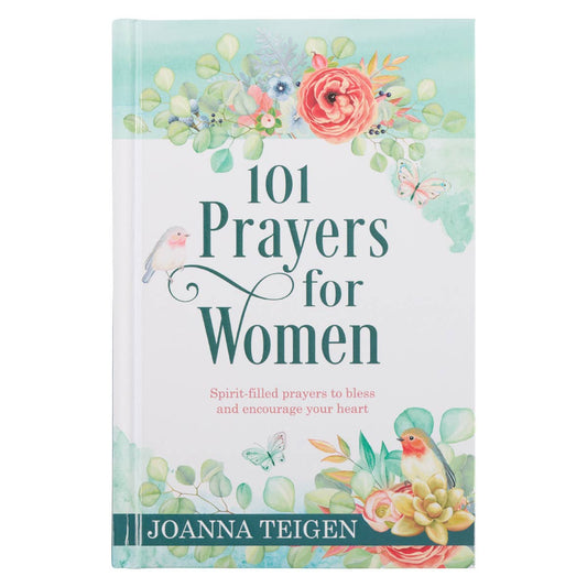 101 Prayers for Women Teal Hardcover Gift Book-Religious & Ceremonial > book-Quinn's Mercantile