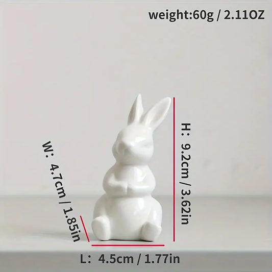 Mini White Rabbit-Home Decor > Home & Garden > Decor > Figurines-Quinn's Mercantile