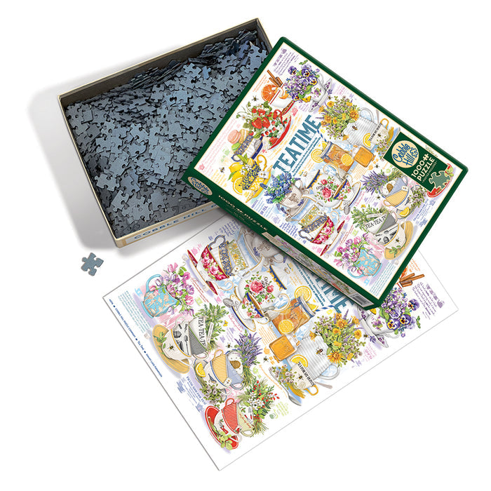Tea Time | 1000 Piece Puzzle-Toys & Games > Puzzles-Quinn's Mercantile