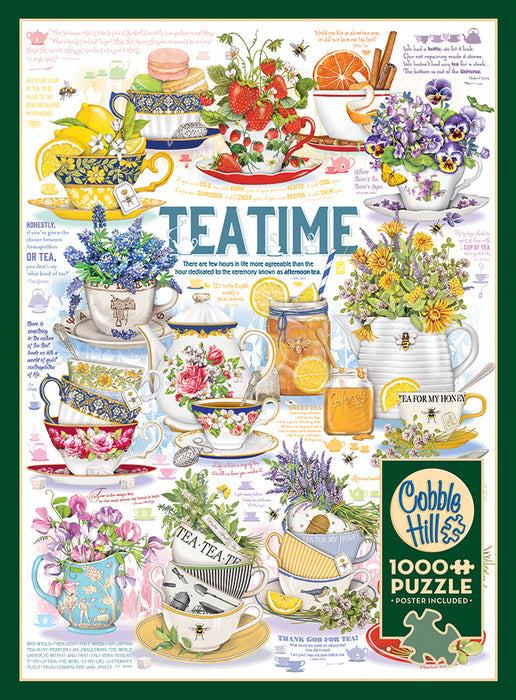 Tea Time | 1000 Piece Puzzle-Toys & Games > Puzzles-Quinn's Mercantile