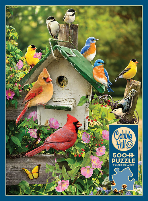 Summer Birdhouse | 500 Piece Puzzle-Toys & Games > Puzzles-Quinn's Mercantile