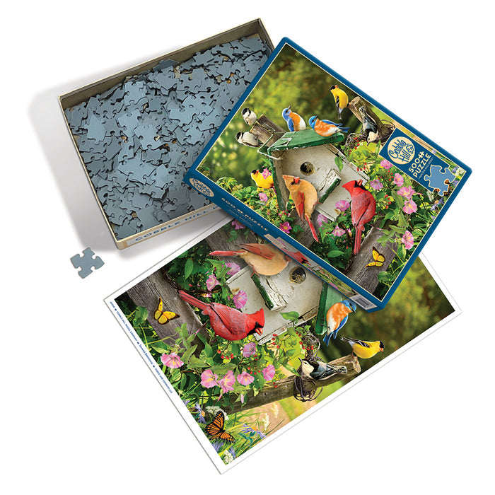 Summer Birdhouse | 500 Piece Puzzle-Toys & Games > Puzzles-Quinn's Mercantile