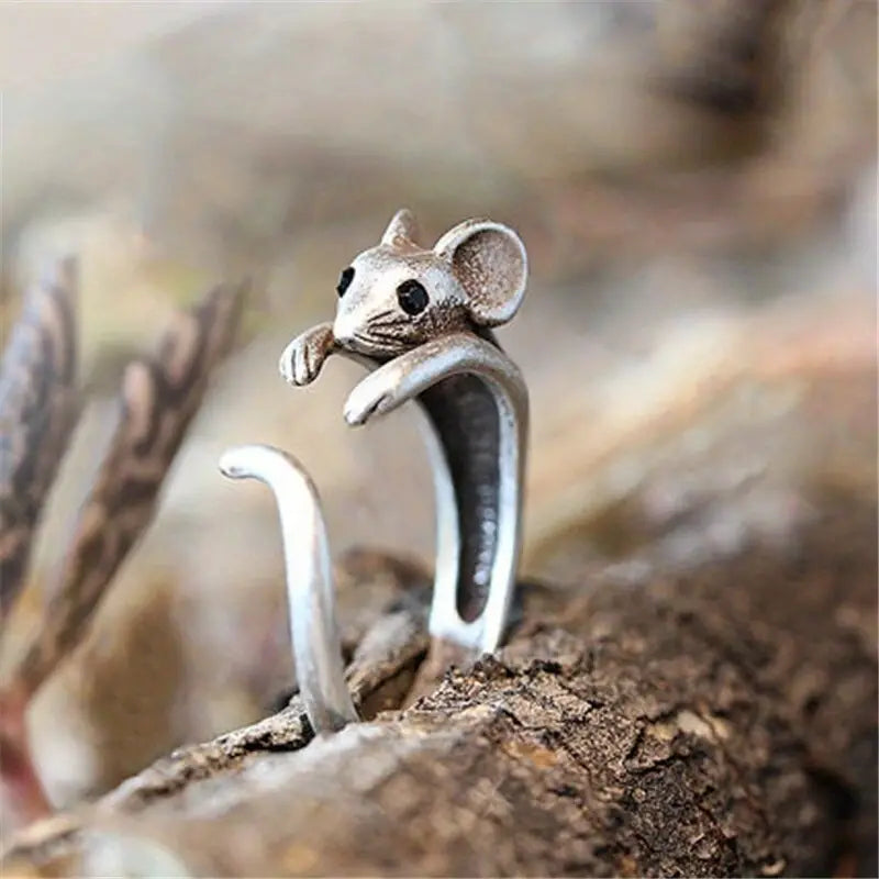 Cute Rat Ring-Jewelry > Apparel & Accessories > Jewelry > Rings-Quinn's Mercantile