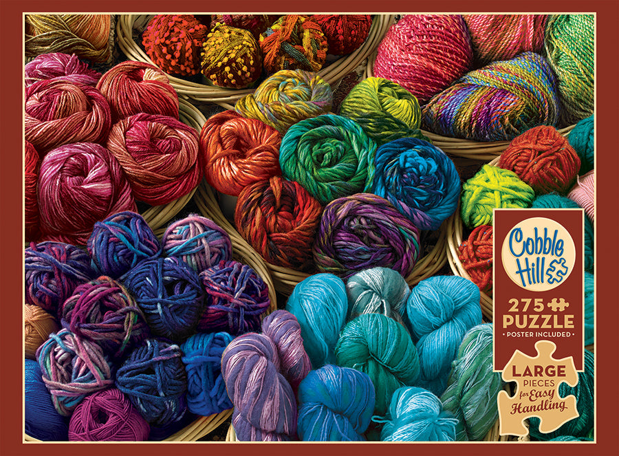 A Yen for Yarn | 275 Piece Puzzle-Toys & Games > Puzzles-Quinn's Mercantile