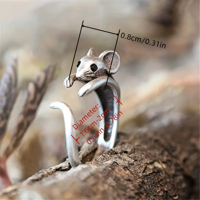 Cute Rat Ring-Jewelry > Apparel & Accessories > Jewelry > Rings-Quinn's Mercantile