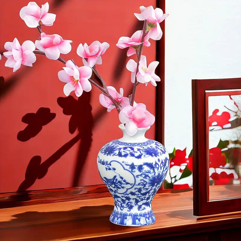 Blue and White Porcelain Vases-For the Home > Home & Garden > Decor > Vases-Quinn's Mercantile
