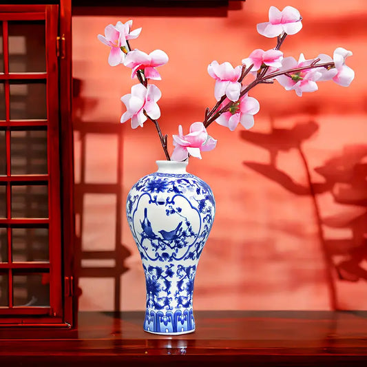 Blue and White Porcelain Vases-For the Home > Home & Garden > Decor > Vases-7" Tall-Quinn's Mercantile