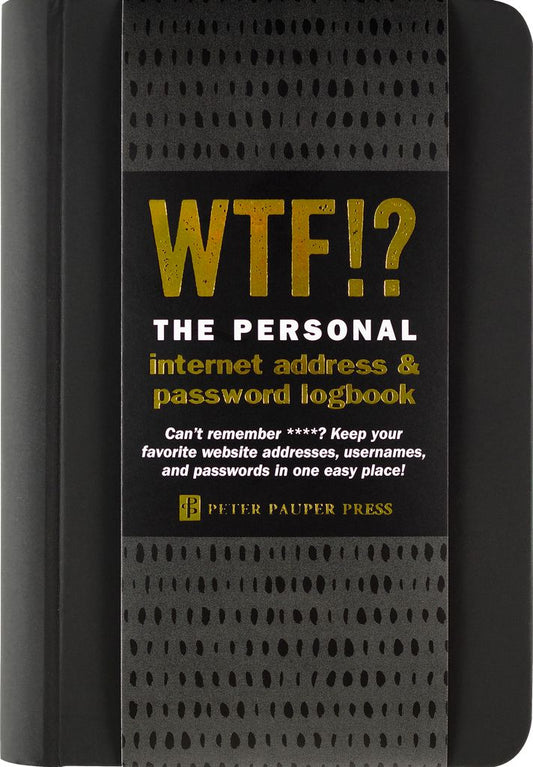 WTF Internet Address & Password Organizer-Office Supplies > General Office Supplies > Paper Products > Stationery-Quinn's Mercantile