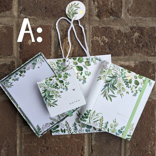 Eucalyptus Gift Set-Office Supplies > General Office Supplies > Paper Products > Stationery-Set B-Quinn's Mercantile