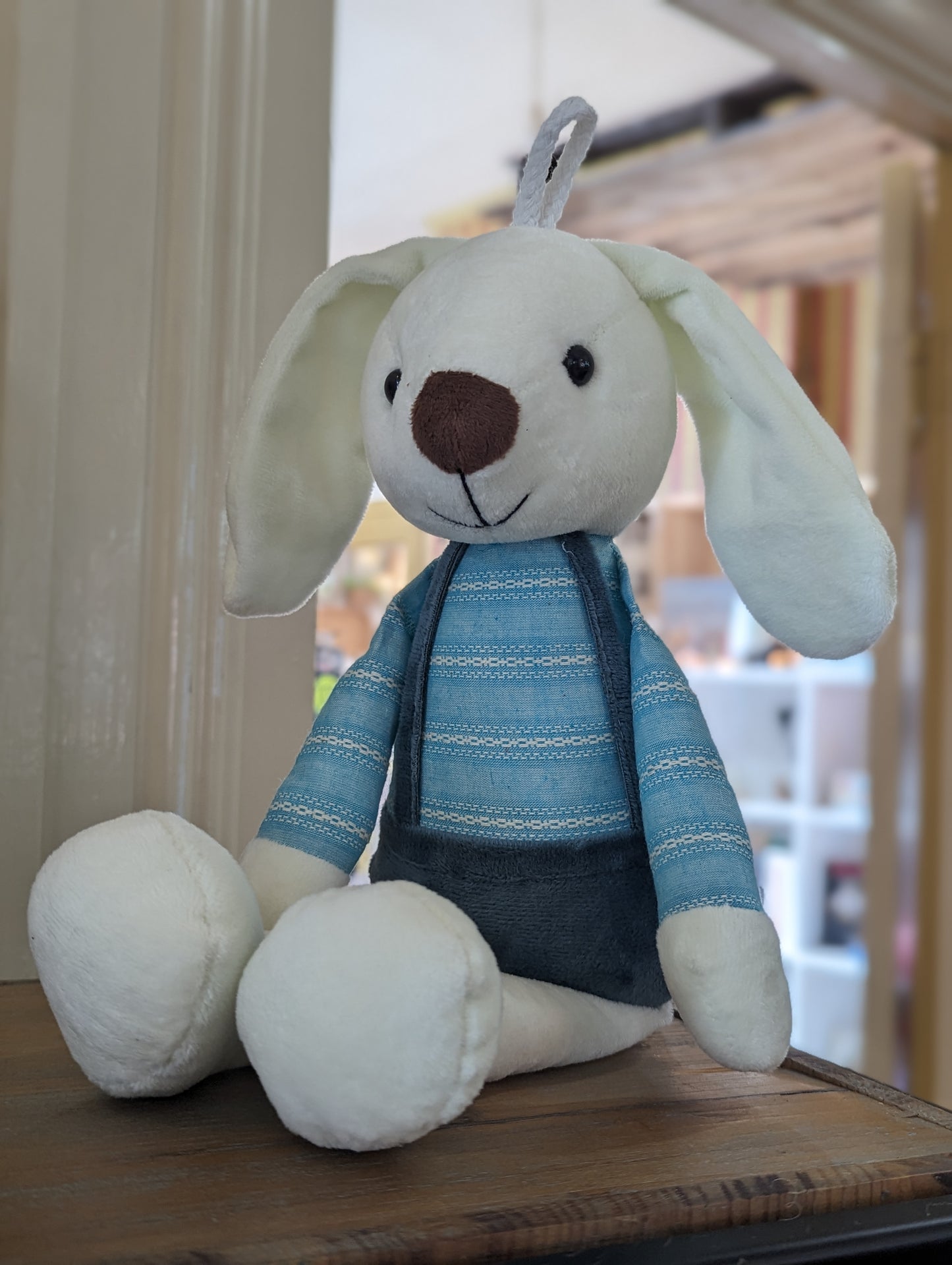 Rabbit Plush Toy Doll-Baby Boutique > Toys & Games > Toys > Dolls, Playsets & Toy Figures > Stuffed Animals-Aqua-Quinn's Mercantile