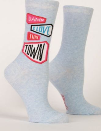 Damn I Love This Town Women's Crew Socks