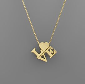 Favorite Necklaces-Jewelry > Apparel & Accessories > Jewelry > Necklaces-Love 16"-Quinn's Mercantile