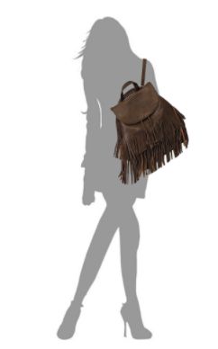 Fringe Drawstring Convertible Backpack-accessories > Apparel & Accessories > Handbags, Wallets & Cases > Handbags-Quinn's Mercantile