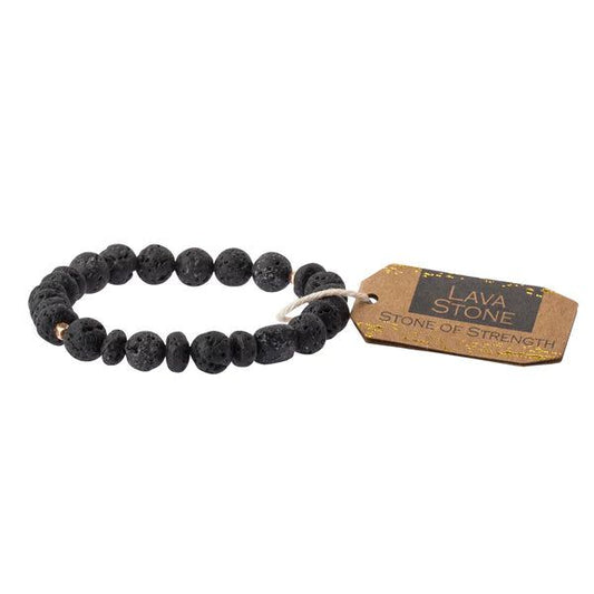Lava Stone Stacking Bracelet-Apparel & Accessories > Jewelry > Bracelets-Quinn's Mercantile