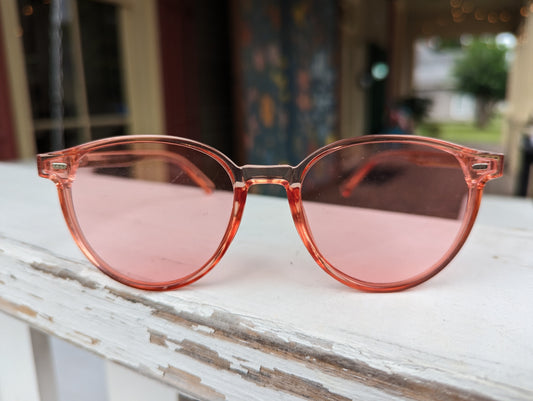 Pink See-Through Sunglasses