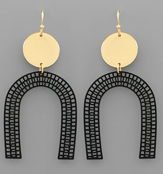 Filigree Arch Earrings-Jewelry > Apparel & Accessories > Jewelry > Earrings-Quinn's Mercantile