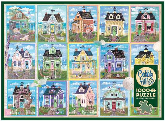 Seaside Cottages | 1000 Piece Puzzle-Games and Puzzles > Toys & Games > Puzzles > Jigsaw Puzzles-Quinn's Mercantile