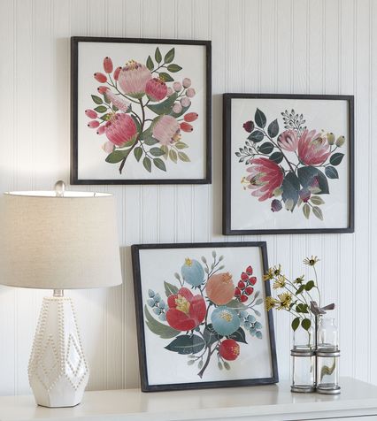 Textured Flower Wall Decor-Wall Decor > Home & Garden > Decor > Artwork-Blue Blooms-Quinn's Mercantile