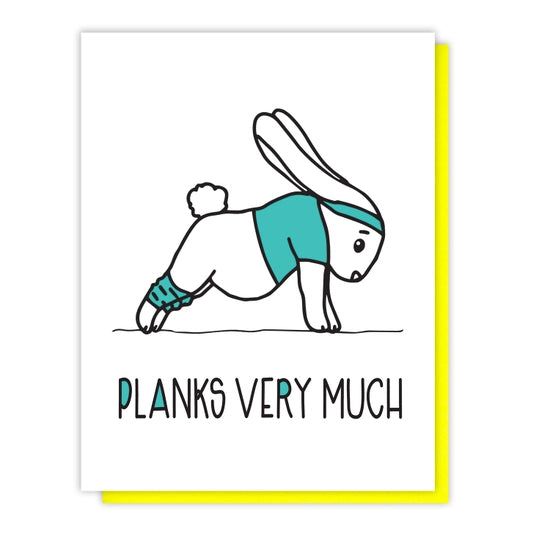 Planks You Very Much Greeting Card