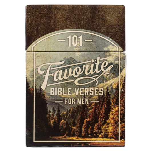 101 Favorite Bible Verses for Men Box of Blessings-Religious & Ceremonial > Religious Items-Quinn's Mercantile