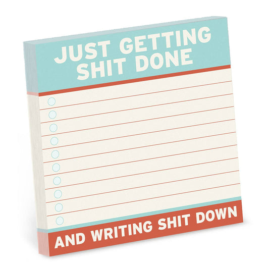 Getting Shit Done Large Sticky Notes-Office Supplies > General Office Supplies > Paper Products > Sticky Notes-Quinn's Mercantile