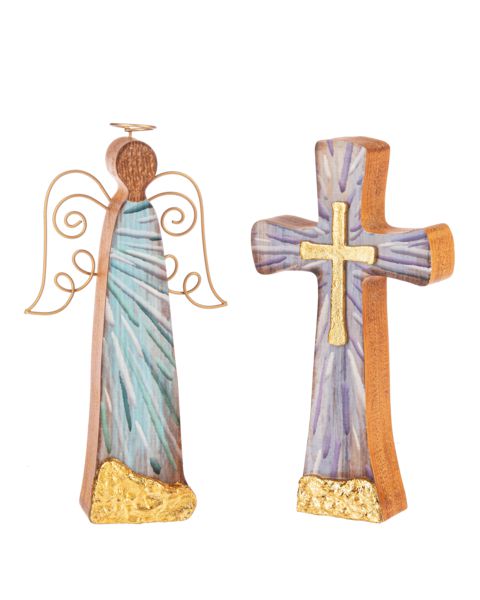 Golden Faith Figurines-Home & Garden > Decor > Figurines-Cross-Quinn's Mercantile