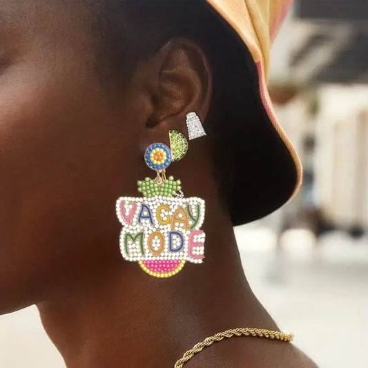 Vacay Mode Beaded Earrings