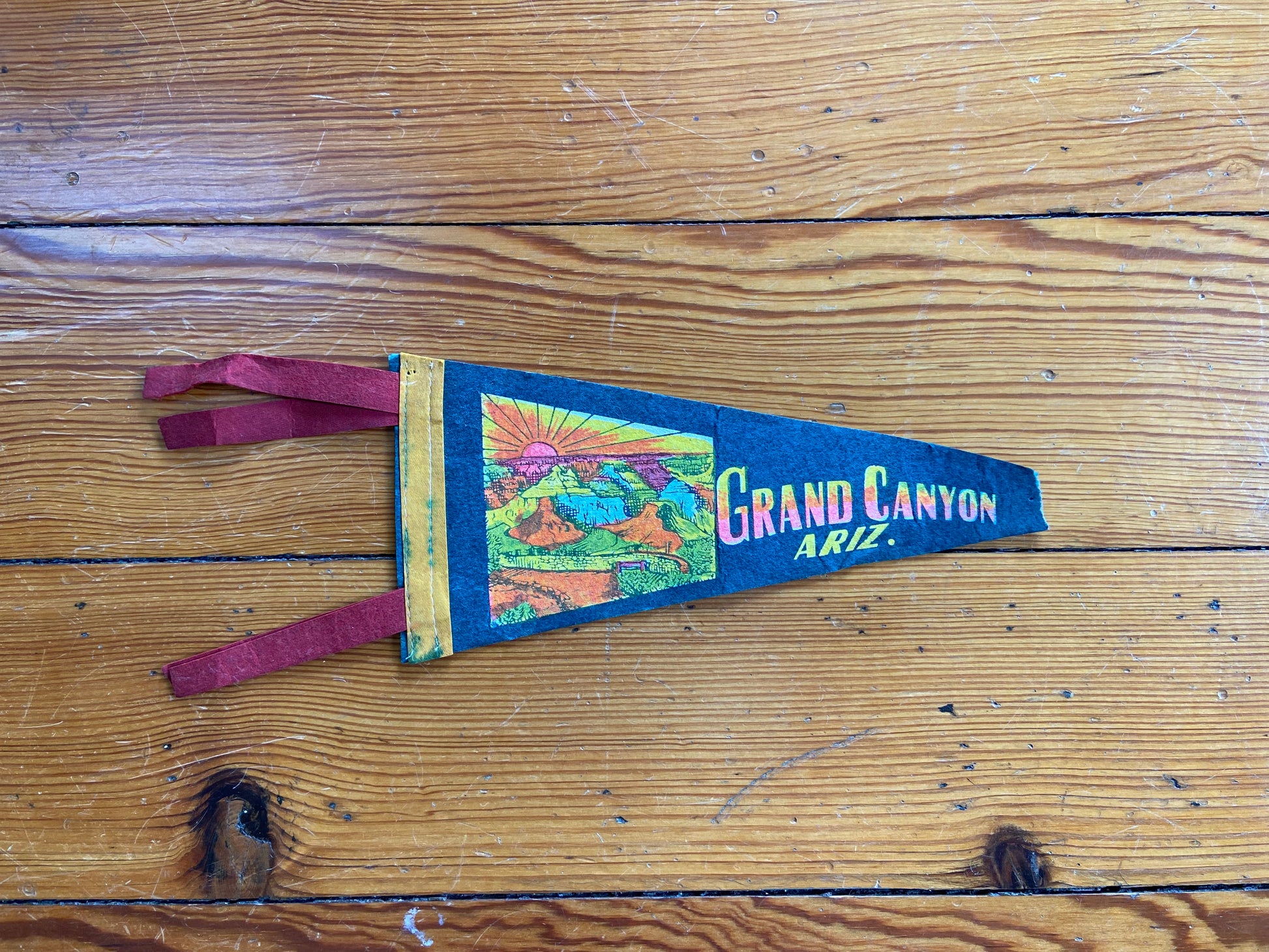 Vintage Mini Pennants-Vintage Finds > Home & Garden > Decor > Flag-Grand Canyon - Green-Quinn's Mercantile