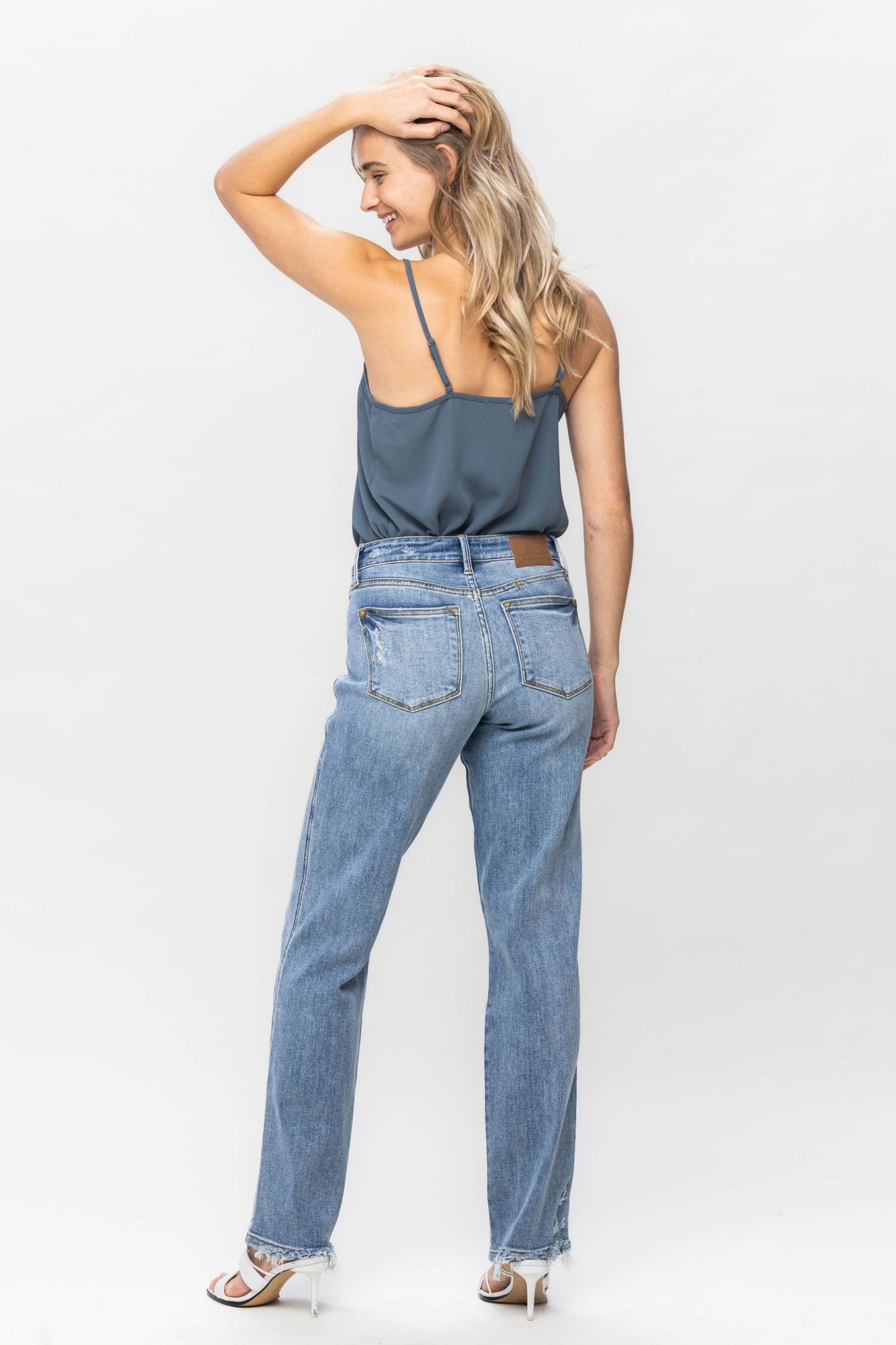 Mid Rise Dad Jean-Apparel > Apparel & Accessories > Clothing > Pants-13-Quinn's Mercantile