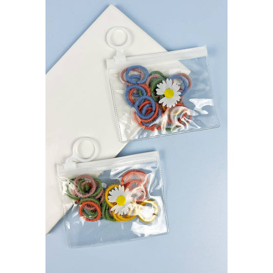 Colorful Ponytail Set With Pouch