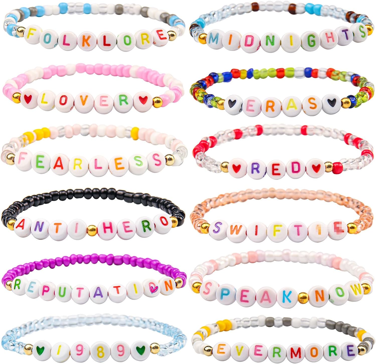 Taylor Friendship Bracelets-Apparel & Accessories > Jewelry > Bracelets-Midnights-Quinn's Mercantile