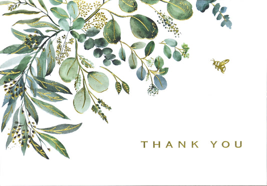 Eucalyptus Thank You Notes-Greeting and Notecards > Gifts > Arts & Entertainment > Party & Celebration > Gift Giving > Greeting & Note Cards-Quinn's Mercantile