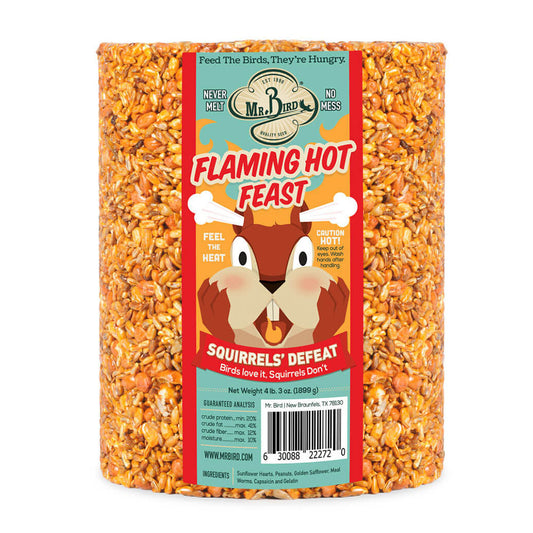 Flaming Hot Bird Seed Cylinder-garden > Animals & Pet Supplies > Pet Supplies > Bird Supplies-Flaming Hot Cylinder 4#-Quinn's Mercantile