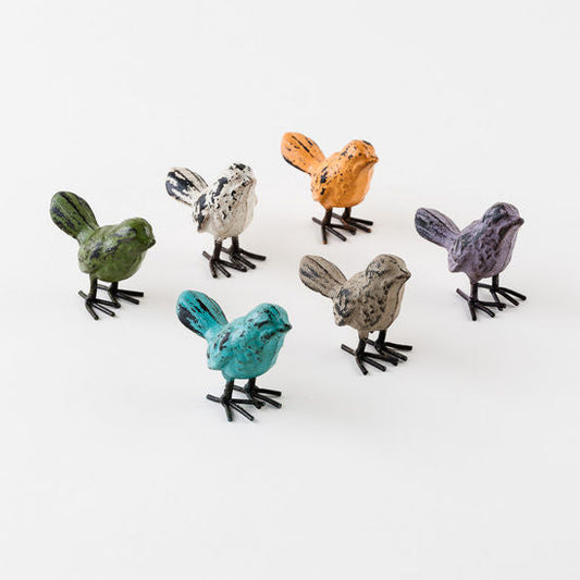 Distressed Mini Colorful Birds-For the Home > Home & Garden > Decor > Figurines-Olive-Quinn's Mercantile
