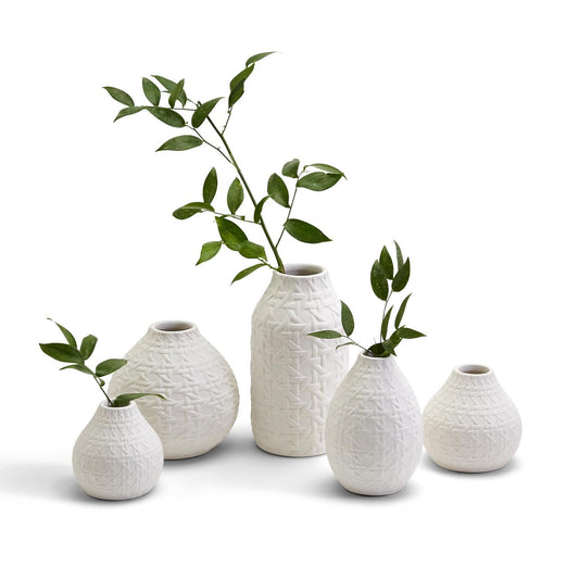Embossed Vases-For the Home-3.25"-Quinn's Mercantile