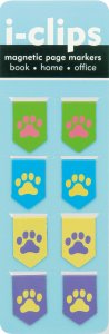 Pawprints Magnetic Page Marker Bookmarks-Office Supplies > Book Accessories > Bookmarks-Pawprints-Quinn's Mercantile