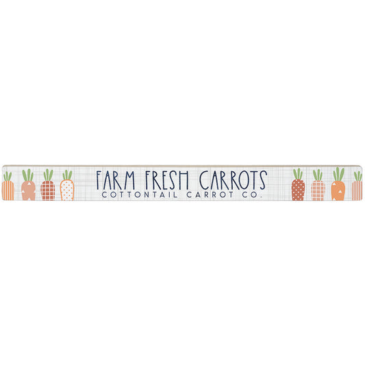 Farm Fresh Carrots Block Sign