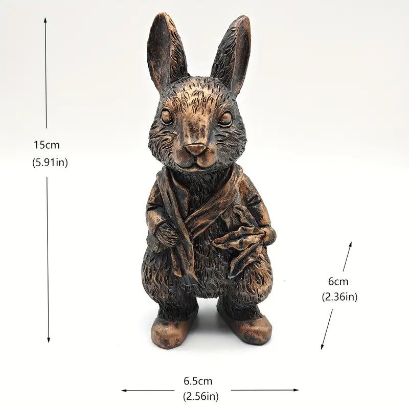 Bronze Color Peter Rabbit Figurine-For the Home > For the Home > Home & Garden > Decor > Figurines-Quinn's Mercantile