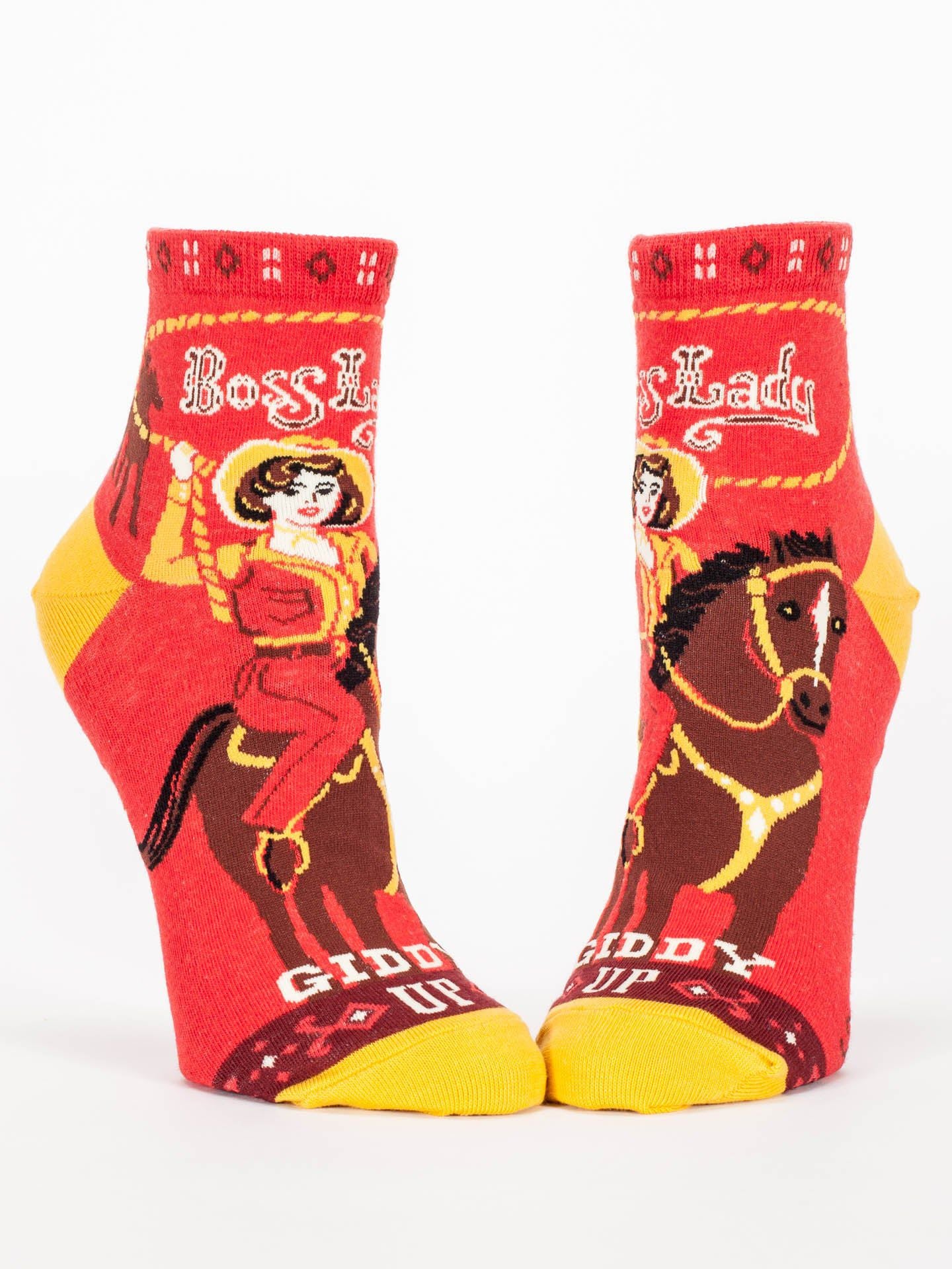 Boss Lady Women's Ankle Socks-Apparel > Apparel & Accessories > Clothing > Underwear & Socks-Quinn's Mercantile