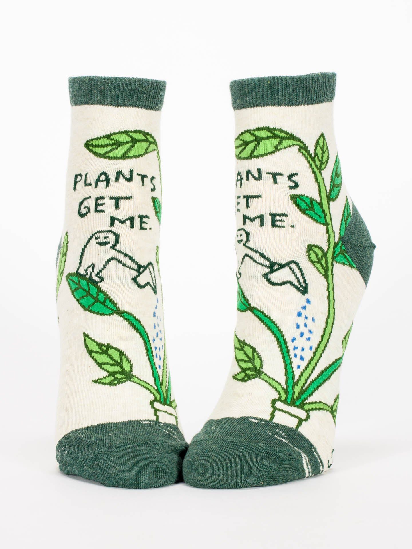 Plants Get Me Women's Ankle Socks-Apparel > Apparel & Accessories > Clothing > Underwear & Socks-Quinn's Mercantile