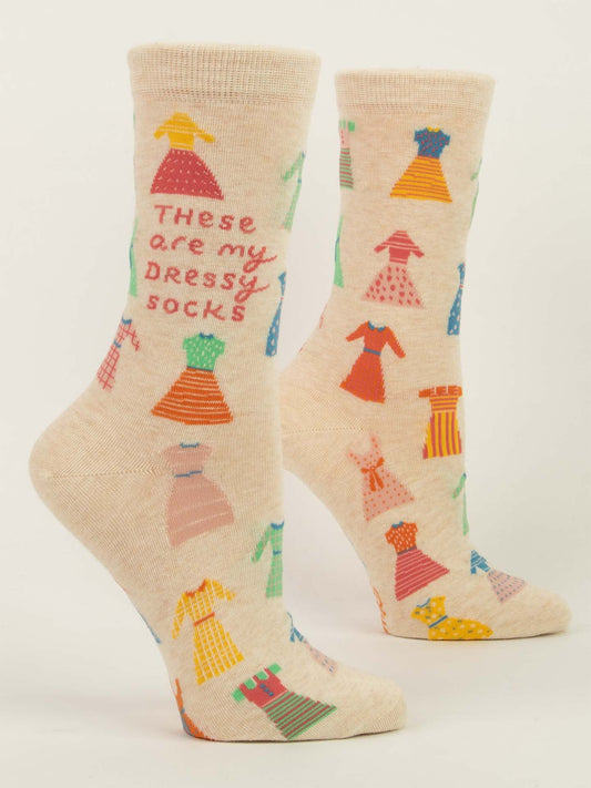 These Are My Dressy Socks Women's Crew Socks-Apparel > Apparel & Accessories > Clothing > Underwear & Socks-Quinn's Mercantile