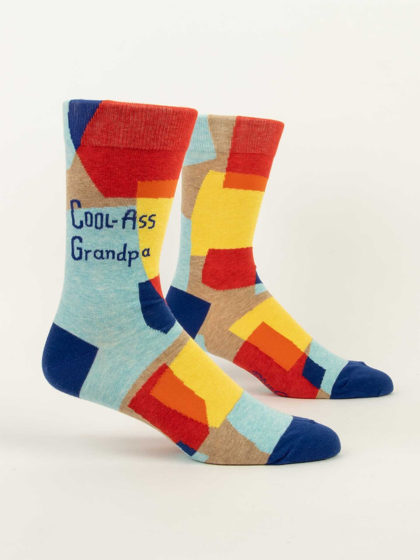 Cool-Ass Grandpa Men's Crew Socks-Apparel > Apparel & Accessories > Clothing > Underwear & Socks-Quinn's Mercantile