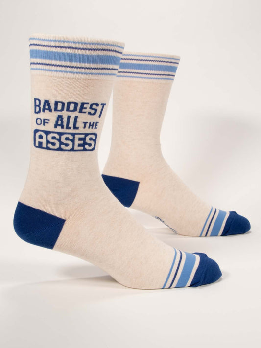 Baddest Of All The Asses Men's Socks-Men's Gifts > apparel & Accessories > Clothing > Underwear & Socks > Underwear-Quinn's Mercantile