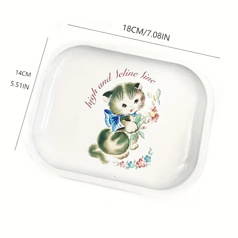 Kitty Rolling Tray-Gift > Home & Garden > Decor > Decorative Trays-Quinn's Mercantile