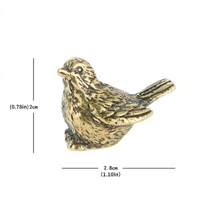 Copper Sparrow Mini Figurine-For the Home > Home & Garden > Decor > Figurines-Quinn's Mercantile