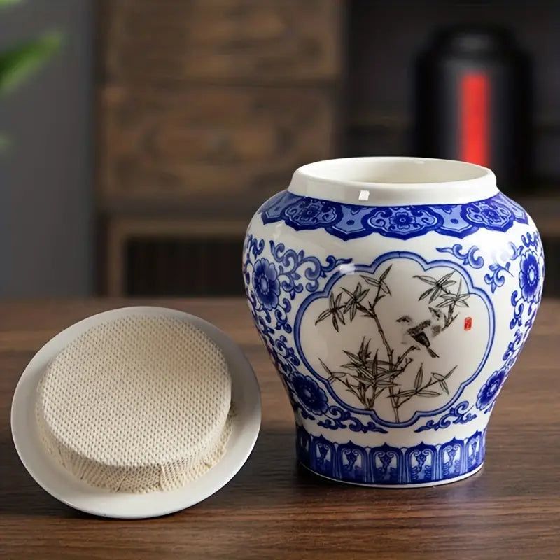 Tangzhillian Storage Jar-Home & Garden > Decor > Decorative Jars-Quinn's Mercantile