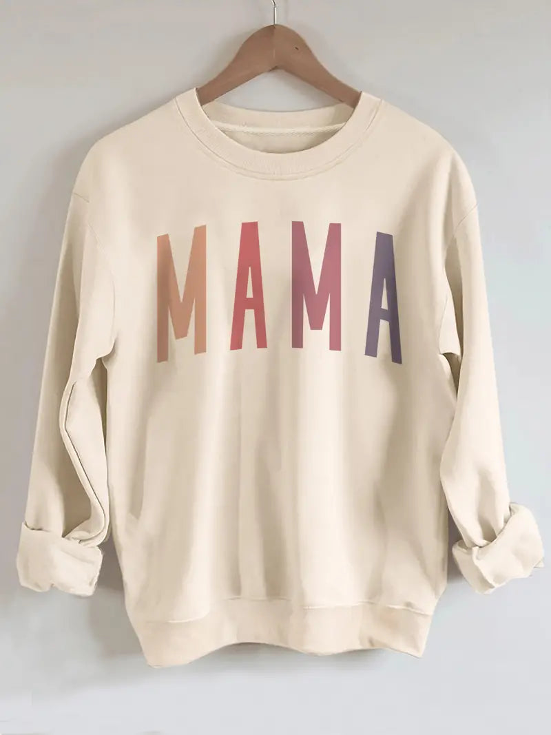 Mama Sweatshirt-Apparel & Accessories > Clothing > Shirts & Tops-Quinn's Mercantile