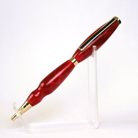 Twist Ballpoint Pen Gold and Red-Home Office > Office Supplies > Office Instruments > Writing & Drawing Instruments > Pens & Pencils-Quinn's Mercantile