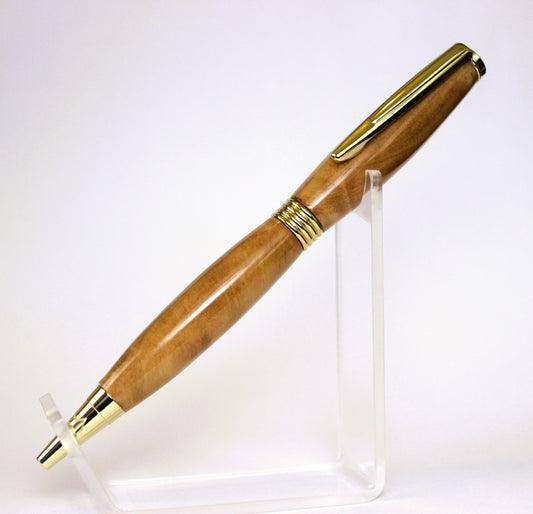 Twist Ballpoint Pen Gold and Olive Wood-Home Office > Office Supplies > Office Instruments > Writing & Drawing Instruments > Pens & Pencils-Quinn's Mercantile