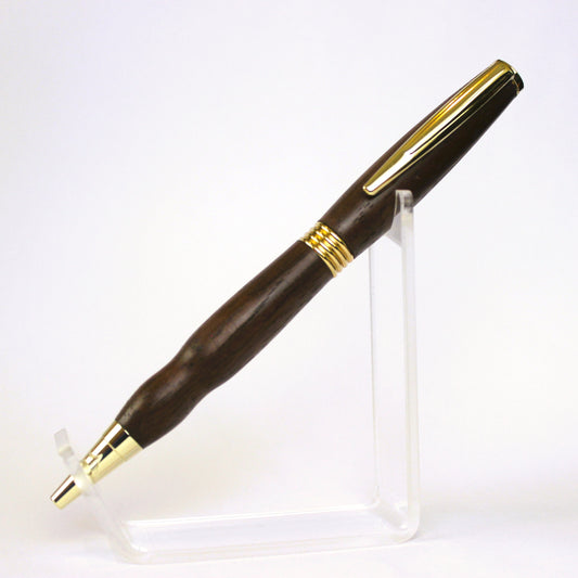 Twist Ballpoint Pen Gold and Walnut-Home Office > Office Supplies > Office Instruments > Writing & Drawing Instruments > Pens & Pencils-Quinn's Mercantile